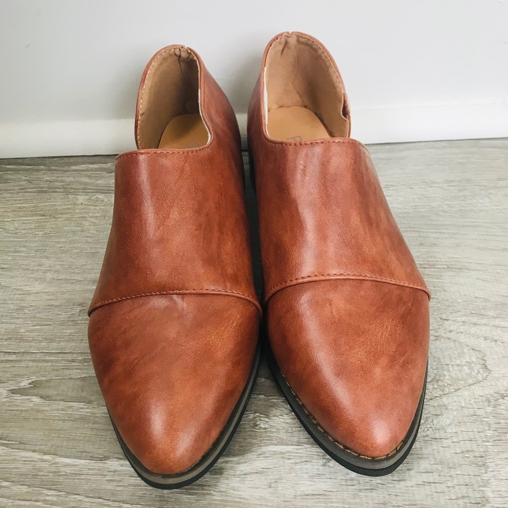 Tan Leather Slip-Ons - Picture 2 of 3